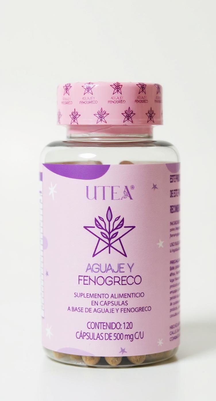 UTEA Aguaje + Fenogreco | 120 cápsulas | Realce natural y armonía hormonal