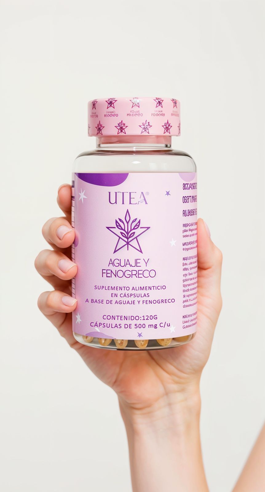 UTEA Aguaje + Fenogreco | 120 cápsulas | Realce natural y armonía hormonal