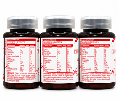 BERBERINA 97% 3 PACK | CONTROL DE PESO Y METABOLISMO ACTIVO