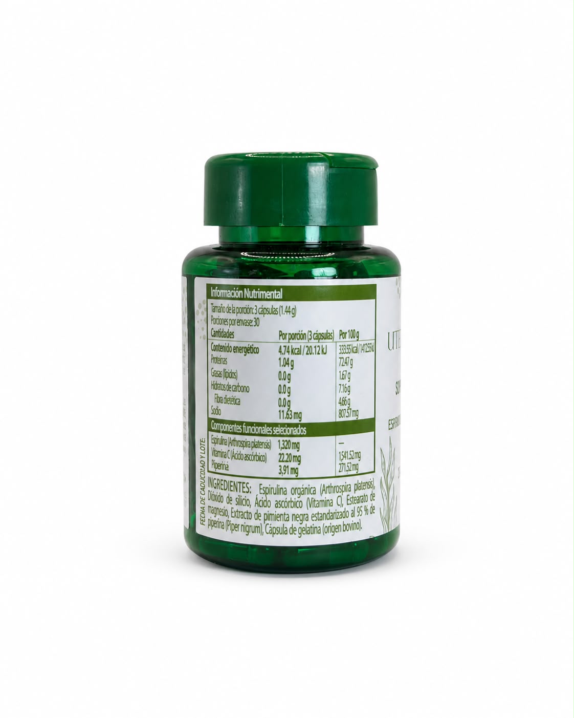 UTEA ESPIRALUX | ALGA ESPIRULINA